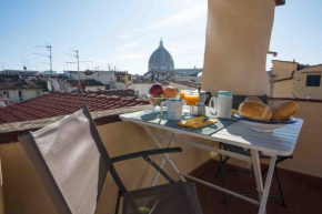 A refuge with a terrace overlooking the Duomo, Florence
